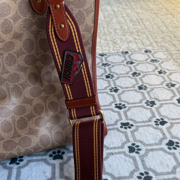 Coach Multicolor Patchwork Tote with Brown Accents - Picture 15 of 16